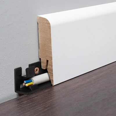 Rounded skirting board